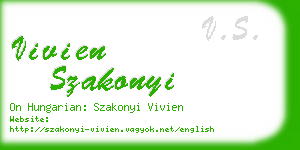 vivien szakonyi business card